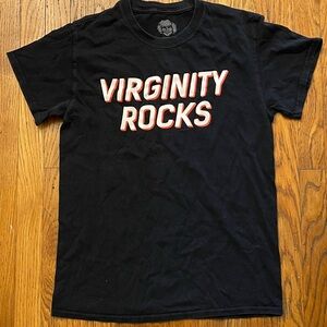 Black Graphic Tee with Bold Statement